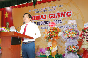 Hình ảnh Lễ khai giảng năm học 2023 - 2024 trường THPT Tiên Lữ